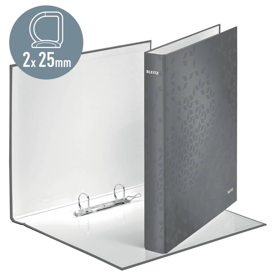 Ringbuch WOW, A4+, PP, 2 Ringe, 25 mm, violett LEITZ 4241-00-62