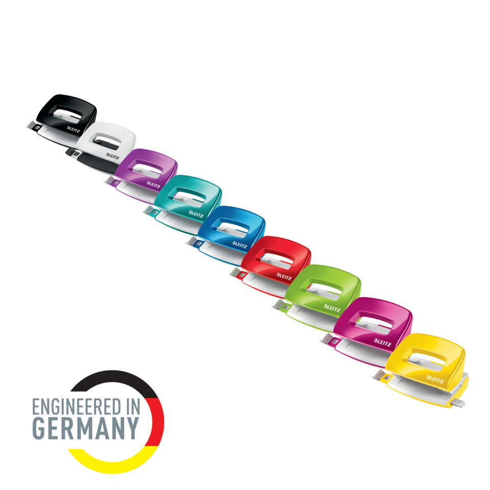 Locher Mini NeXXt WOW, 10 Blatt, Anschlagschiene, Kunststoff, eisblau LEITZ 50601051 LEITZ 5060-10-51