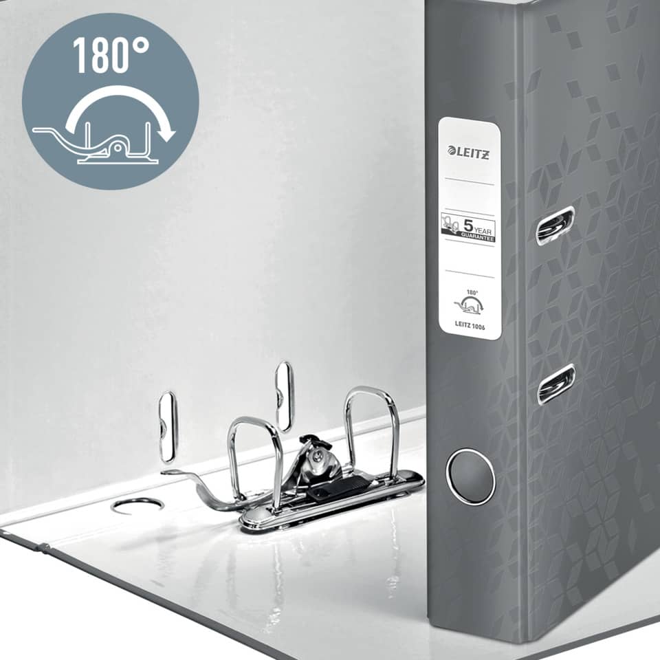 Qualitäts-Ordner 180° WOW, A4, 52 mm, schwarz LEITZ 1006-00-95