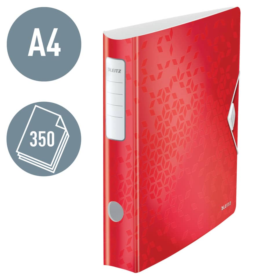 Qualitäts-Ordner Active WOW, A4, 65mm, rot LEITZ 1107-00-26 LEITZ 1107-00-26 Wow PP