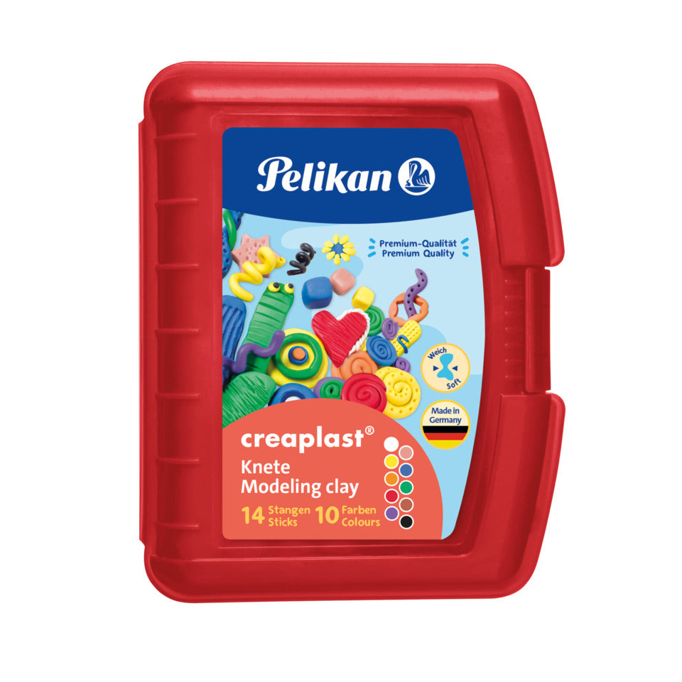 Kinderknete Creaplast, 10 Stück, rot PELIKAN 300007930 PELIKAN 300007930 606745 Kunststoffbox