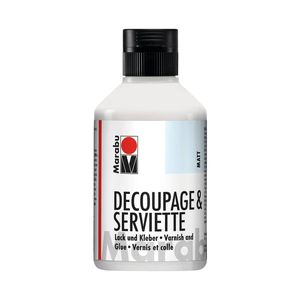 Serviettentechniklack & Kleber, matt, 250ml MARABU 11400 013 843 MARABU 1140 13 843 matt  250ml