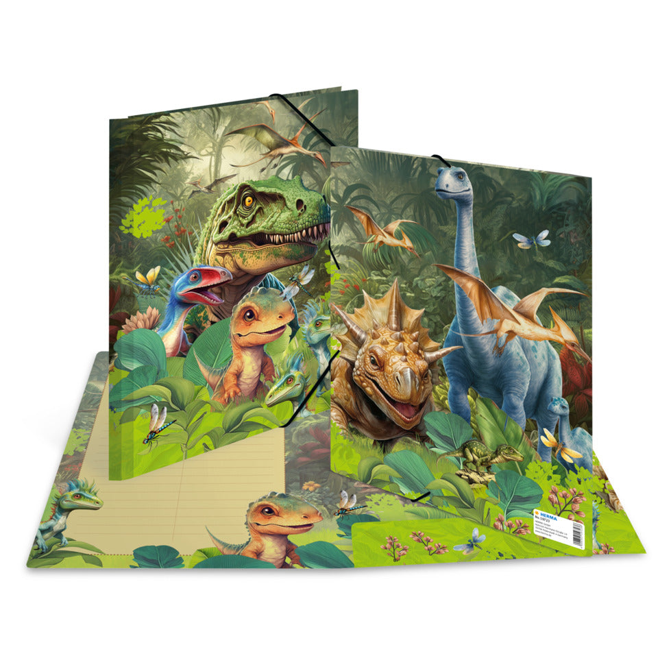 Sammelmappe Dino World, A4, Karton HERMA 19723