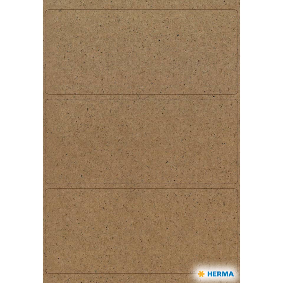 Haushaltsetikette Silphie, 82x36mm, oval, naturbraun HERMA 15754 HERMA 15754 HOME