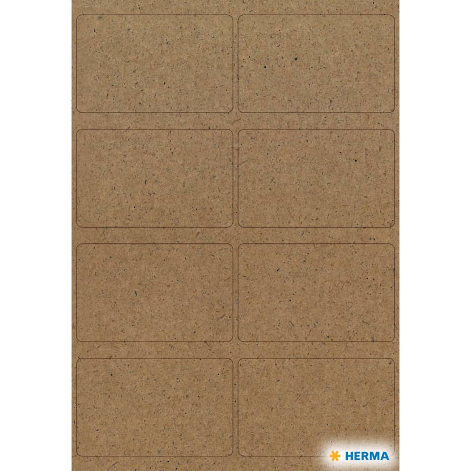 Haushaltsetikette Silphie, 25x40mm, naturbraun HERMA 15751 HERMA 15751 HOME