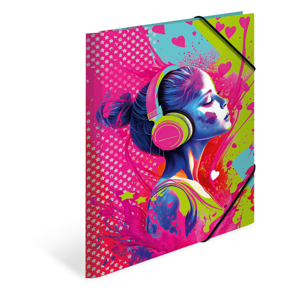 Sammelmappe Music Girl, A4, Karton HERMA 19659