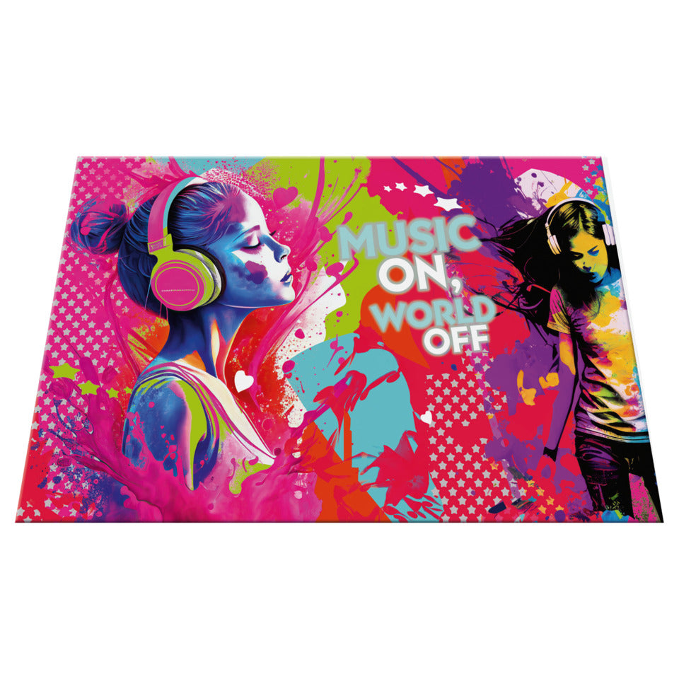 Schreibunterlage Music Girl, 550x350mm, Karton HERMA 19595 HERMA 19595 55x35cm