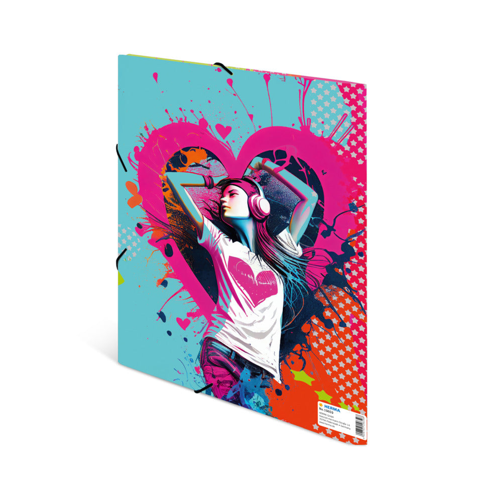 Sammelmappe Music Girl, A4, Karton HERMA 19659