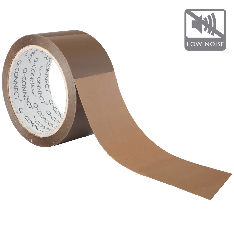 Packband, 50 mm x 66 m, 6 Stück, braun Q-CONNECT KF04381 Q-CONNECT KF04381 Pg mit 6 Rollen