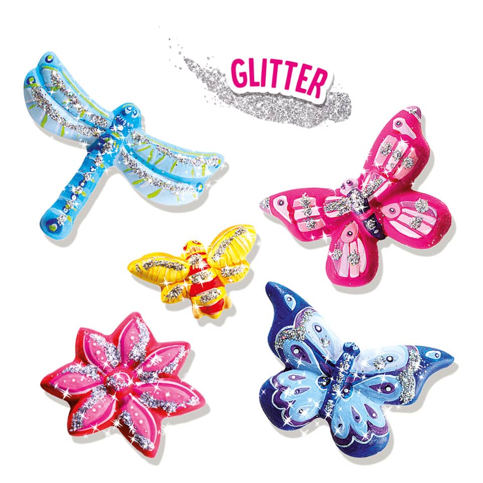 Bastelset Glitzerschmetterlinge gießen SES CREATIVE 01131