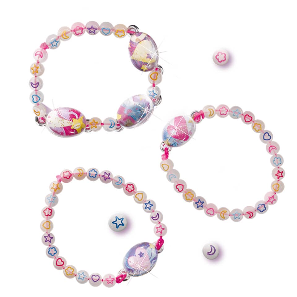 Bastelset Armbänder Glow in the Dark Galaxy SES CREATIVE 14761 SES Creative 14761 Galaxy
