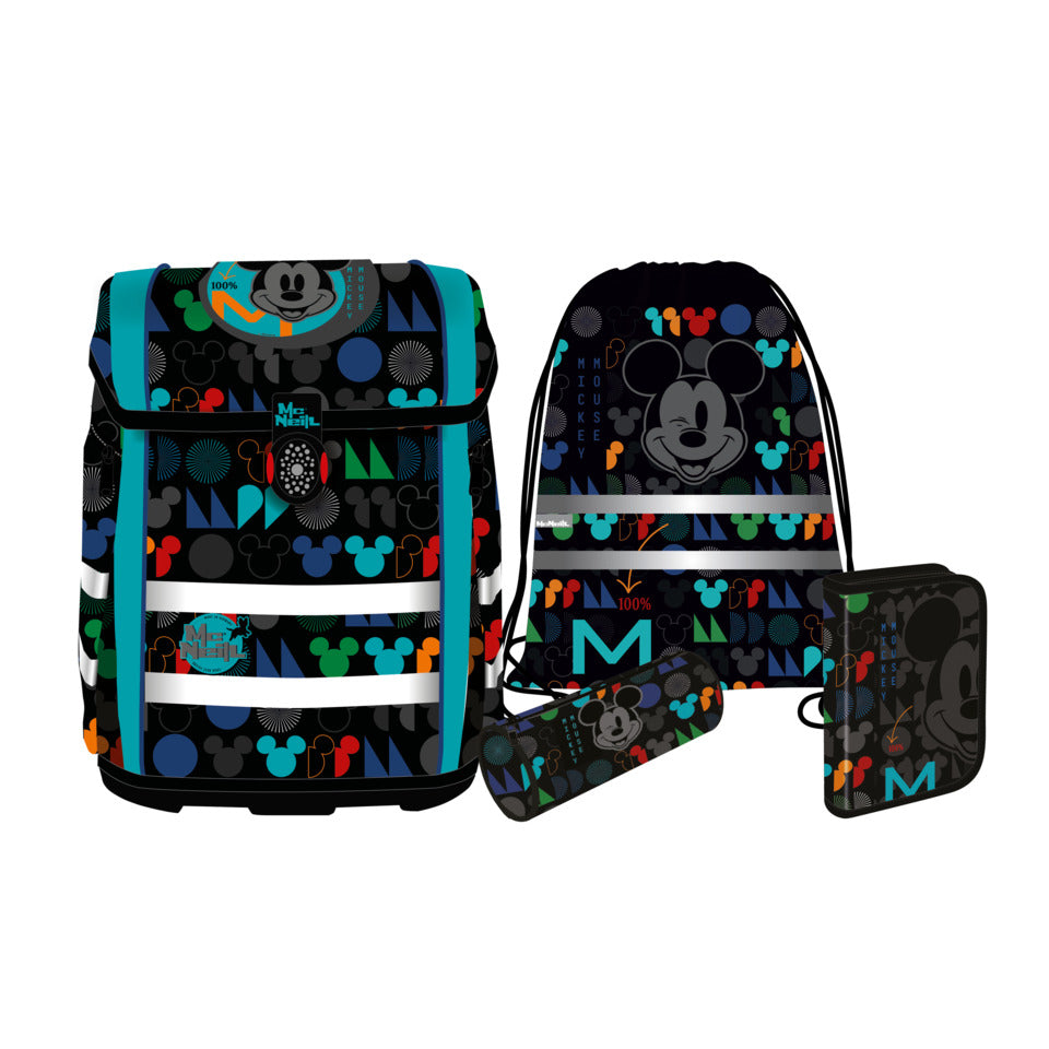 Schulranzen-Set PERFECTO, 5tlg. DISNEY – MICKEY MOUSE -Kollektion 2025- MCNEILL 9658270000 McNEILL 9658270000 Perfecto 5-tlg.