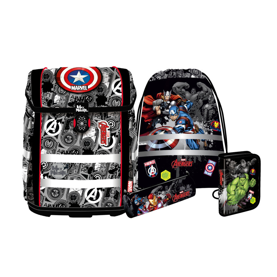 Schulranzen-Set PERFECTO, 5tlg. MARVEL – AVENGERS -Kollektion 2025- MCNEILL 9658274000 McNEILL 9658274000 Perfecto 5-tlg.