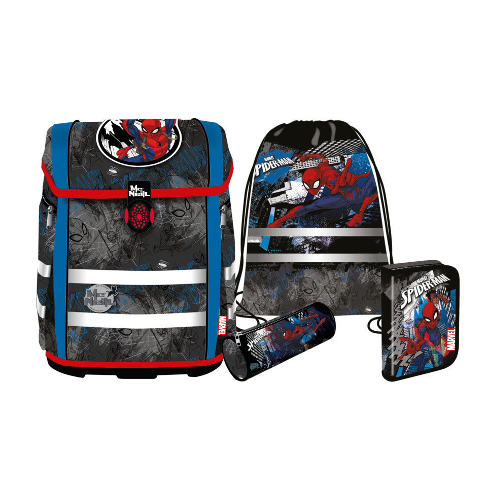 McNeill Schulranzen-Set PERFECTO, 5tlg. MARVEL – SPIDER MAN -Kollektion 2025- MCNEILL 9658275000 McNEILL 9658275000 Perfecto 5-tlg.
