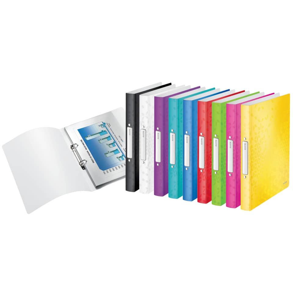 Ringbuch WOW, A4, PP, 2 Ringe, 25 mm, rot LEITZ 4257-00-26 LEITZ 4257-00-26 25mm PP