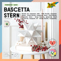 Bastelset Bascetta Stern, 15 x 15 cm, weiß FOLIA 800/1515 FOLIA 800/1515 15x15cm