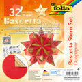 Bascetta-Stern Duo, 20 x 20 cm, 32 Blatt, rot/gold FOLIA 326/2020 FOLIA 326/2020  20x20cm 32Bl