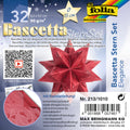 Bascetta Stern Deep Jungle, 9,5 x 9,5 cm, rot FOLIA 213/1010 FOLIA 213/1010  9,5x9,5cm