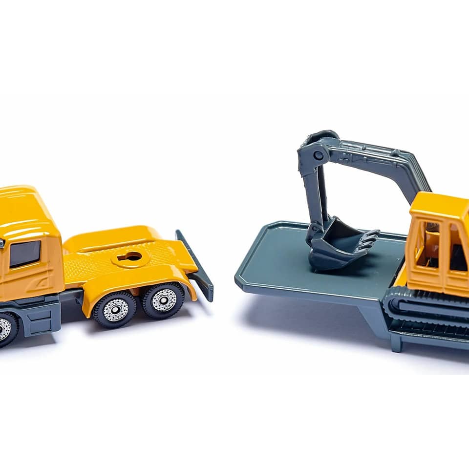 Tieflader mit Bagger SIKU 1611
