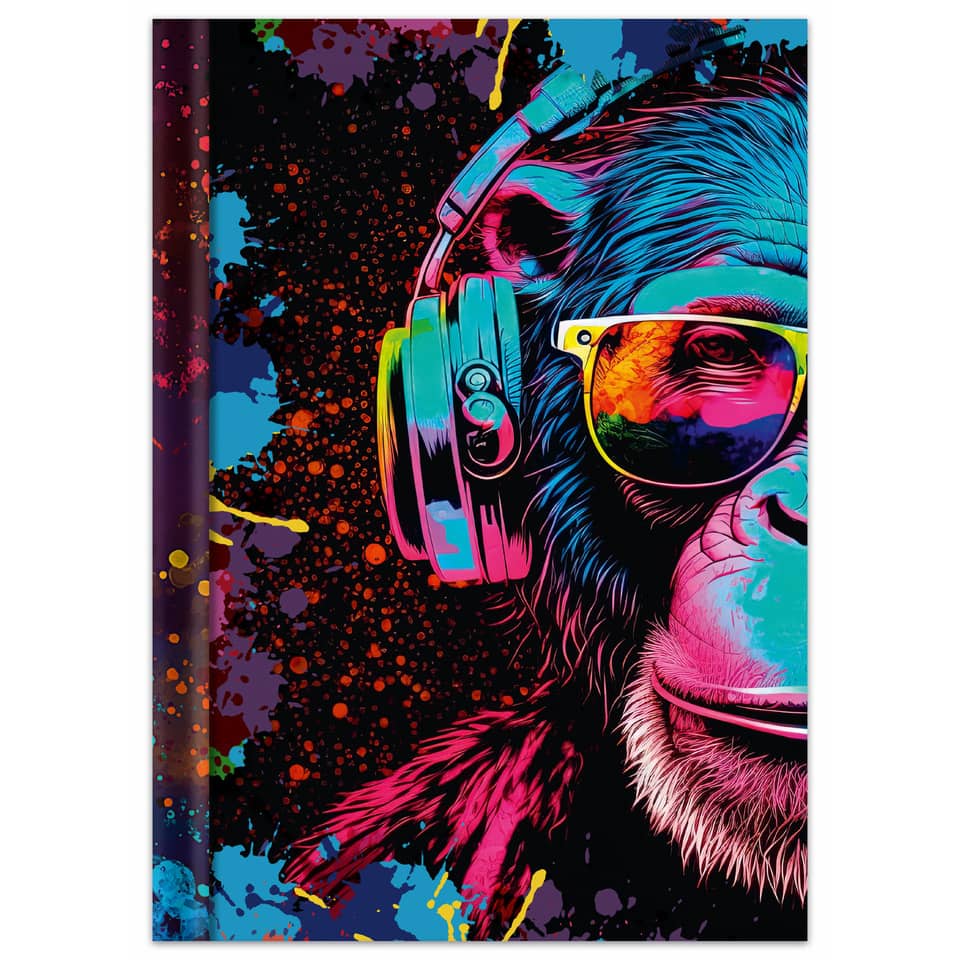 Notizbuch Neon, A4, 96 Blatt, blanko RNK 46822