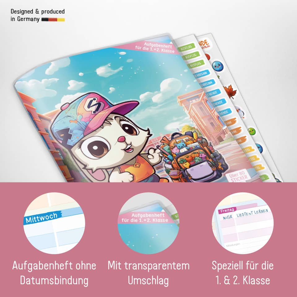 Grundschul-Aufgabenheft 1.+2.Klasse , A5, 56 Blatt, sortiert LERNFREUNDE 8522-6 LERNFREUNDE 8522-6 112S. 1.+2.Klasse