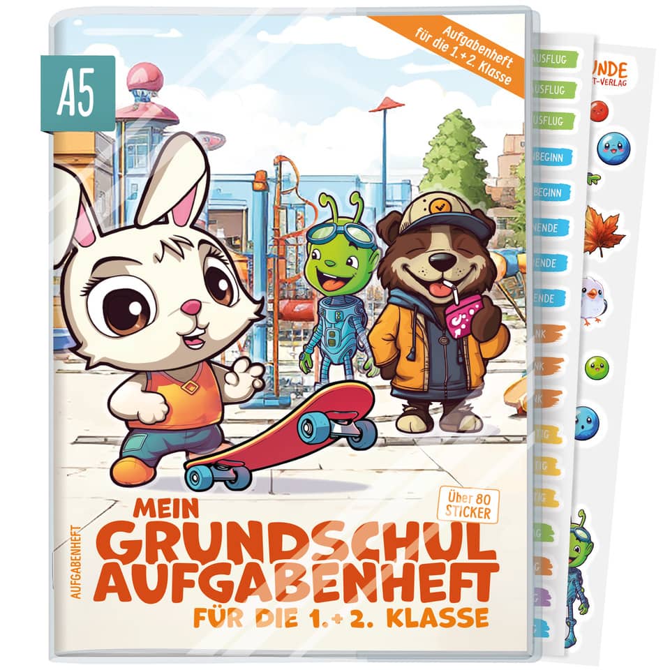 Grundschul-Aufgabenheft 1.+2.Klasse , A5, 56 Blatt, sortiert LERNFREUNDE 8522-6 LERNFREUNDE 8522-6 112S. 1.+2.Klasse