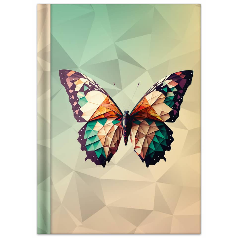Notizbuch Schmetterling, A5, 70g/m², 96 Blatt, kariert RNK 46821