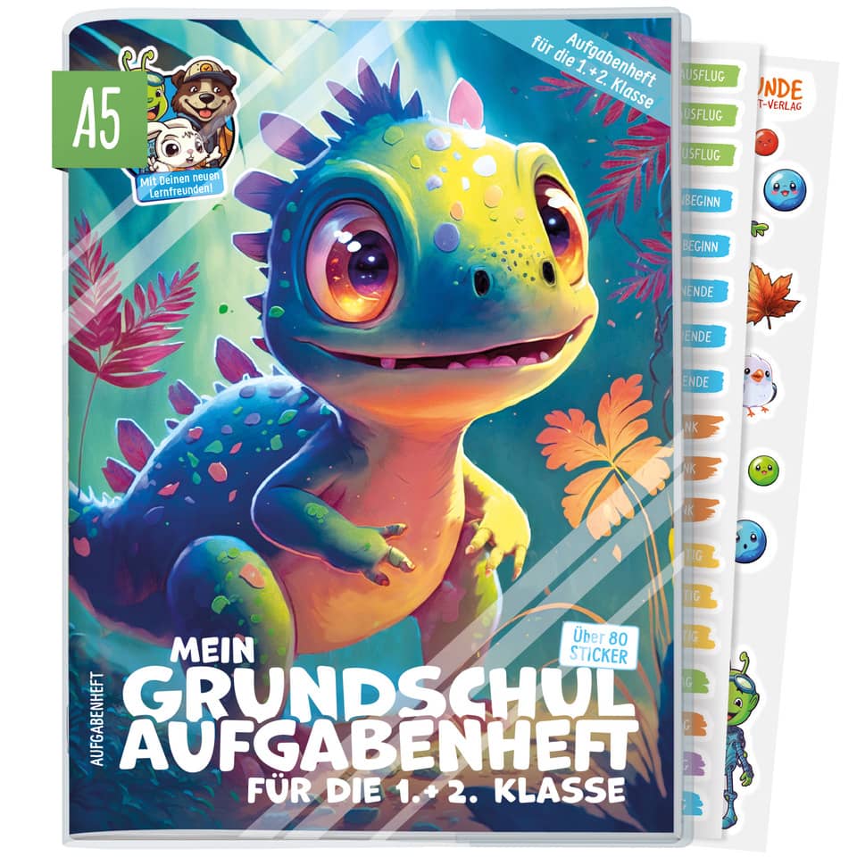 Grundschul-Aufgabenheft 1.+2.Klasse , A5, 56 Blatt, sortiert LERNFREUNDE 8522-6 LERNFREUNDE 8522-6 112S. 1.+2.Klasse