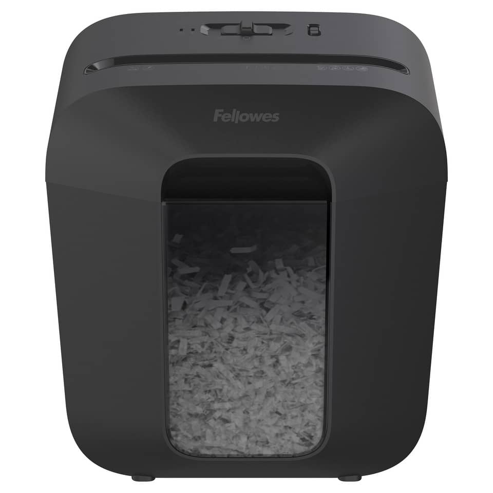 Aktenvernichter Powershred® LX25, Cross-Cut Partikel 4x37mm, P4, 6 Blatt, schwarz FELLOWES 4170501 FELLOWES 4170501 4x37mm