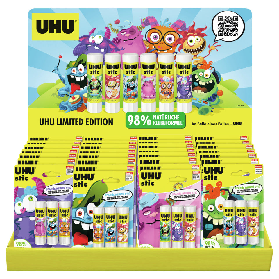Klebestift Monster Edition 3 x 8,2g UHU 7003160 / 9000179 UHU 7003160 / 9000179 Display
