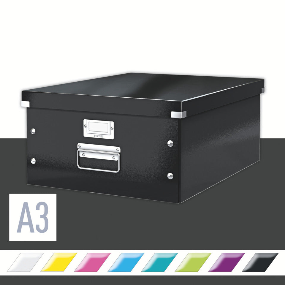 Archivbox Click & Store WOW Groß, Graukarton, schwarz LEITZ 6045-00-95 LEITZ 6045-00-95 Click&Store