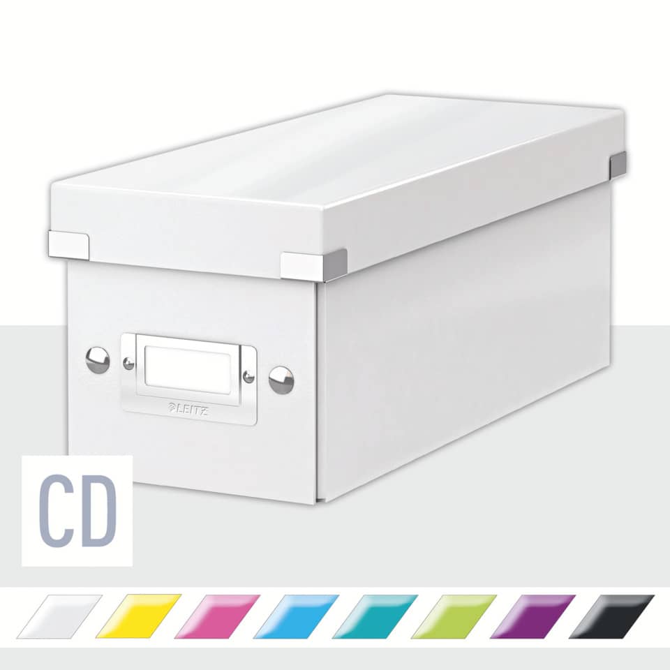 Archivbox Click & Store WOW CD, Graukarton, weiß LEITZ 6041-00-01 LEITZ 6041-00-01 Click&Store