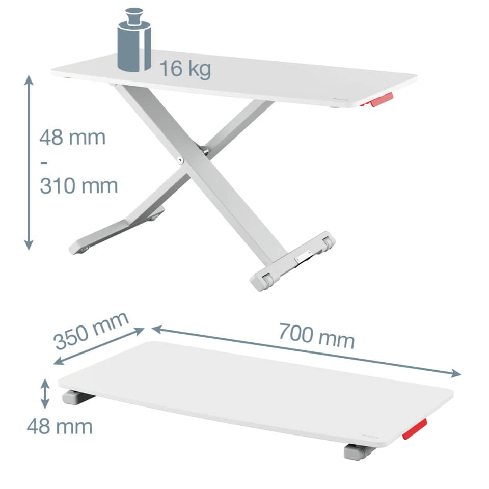 Bildschirmträger Cosy, grau LEITZ 6533-00-85 LEITZ 6533-00-85 Ergo