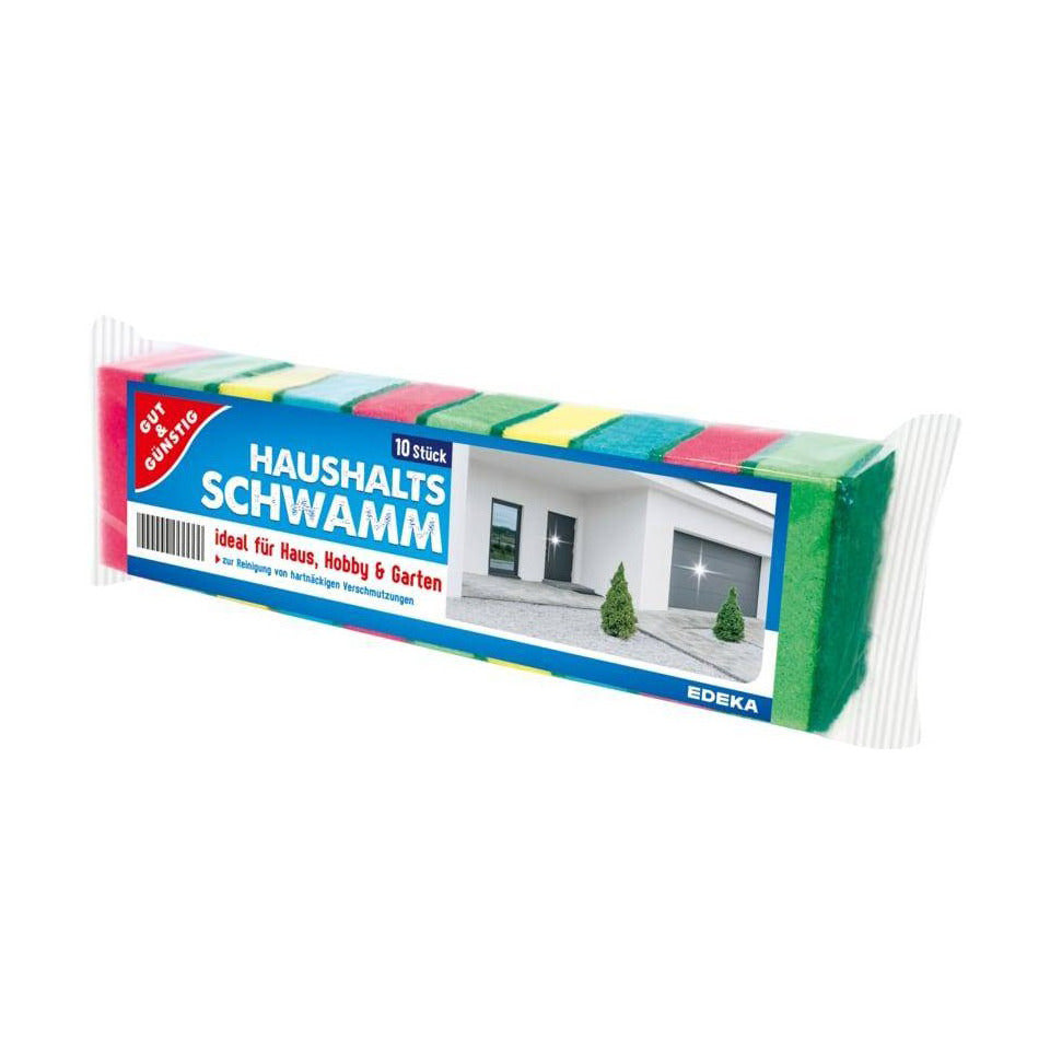 Haushaltsschwamm, 10 Stück, sortiert GUT & GÜNSTIG 1178920000 NEUTRAL 1178920000