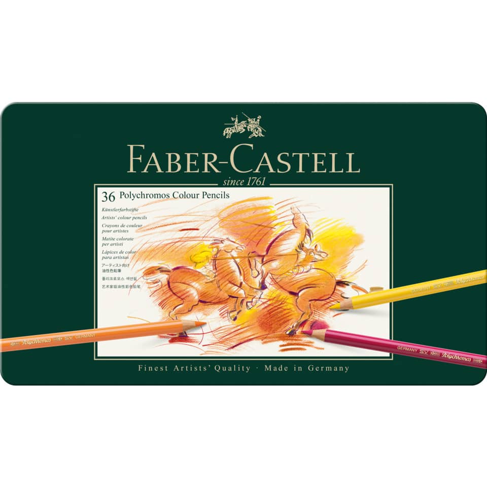 Farbstift Polychromos, 36 Stück, sortiert FABER CASTELL 110036 FABER CASTELL 110036 Metalletui