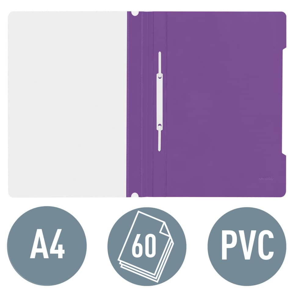 Schnellhefter Plastik, A4, violett LEITZ 4191-00-65 LEITZ 41910065 Plastik