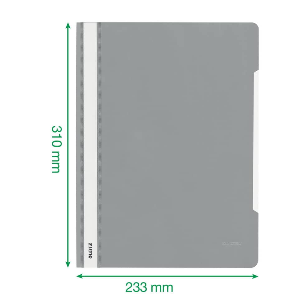Schnellhefter Plastik, A4, grau LEITZ 4191-00-85 LEITZ 41910085 Plastik