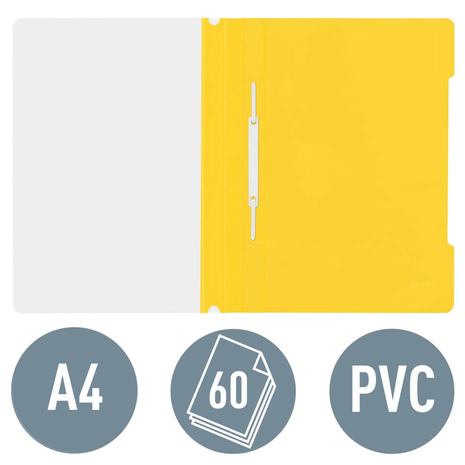 Schnellhefter Plastik, A4, gelb LEITZ 4191-00-15 LEITZ 41910015 Plastik