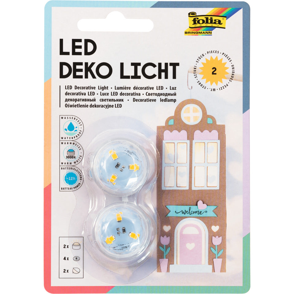 Teelicht LED inklusive 4 Batterien, 2 Stück FOLIA 982 FOLIA 982 inkl. 4 Batterien