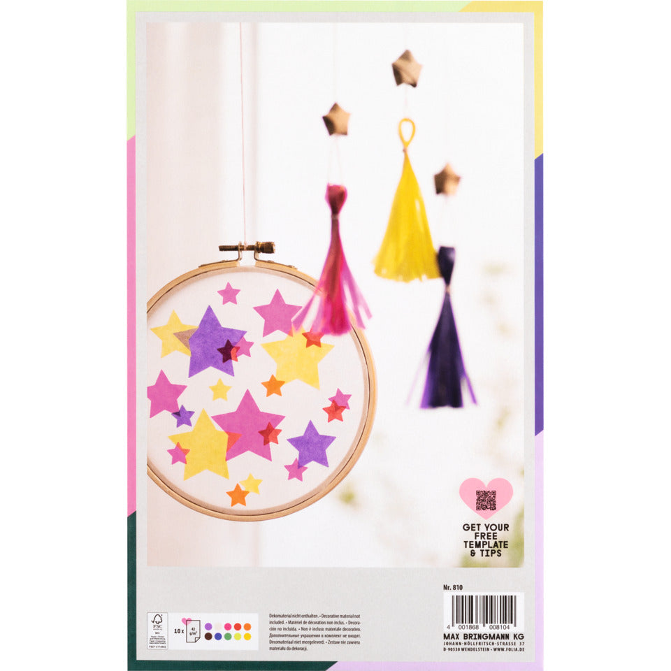 Transparentpapier, 18,5x29,7cm, 42g/m², sortiert FOLIA 810 FOLIA 810 18,5x29,7 42g