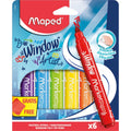 Fensterfarbe Marker'Peps Window, 6 Stück, mehrfarbig MAPED 844822 MAPED 844822 MARKER'PEPS WINDOW