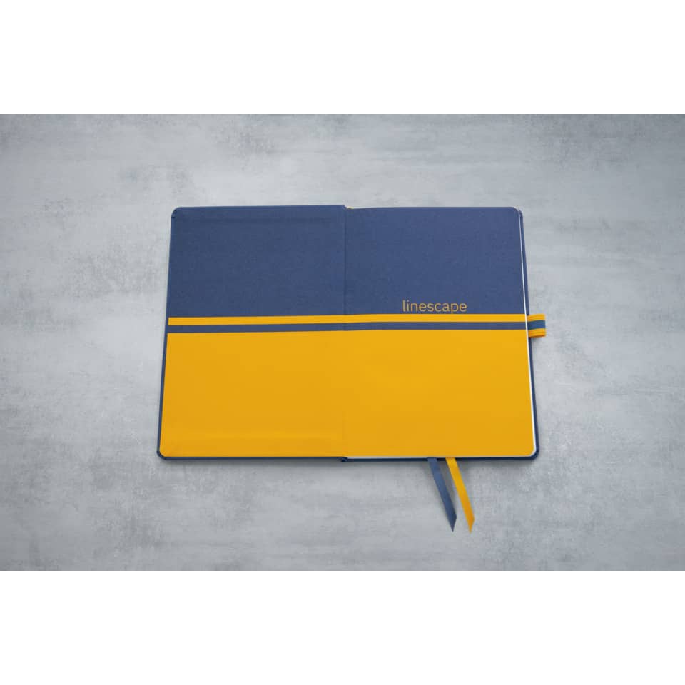Notizbuch Linescape, A5, 80g/m², 88 Blatt, Hardcover, liniert, blau SIGEL LS105 SIGEL LS105 Linescape Hardcover