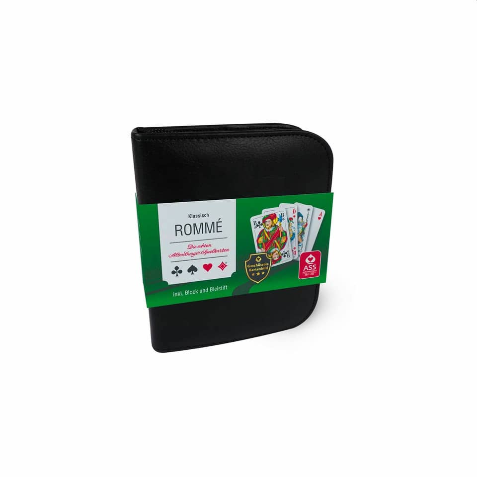 Spielkarten Rommé, französisches Bild, Lederetui ASS 10030318-0001 ASS 10030318-0001 22570064 Kunstleder-ET