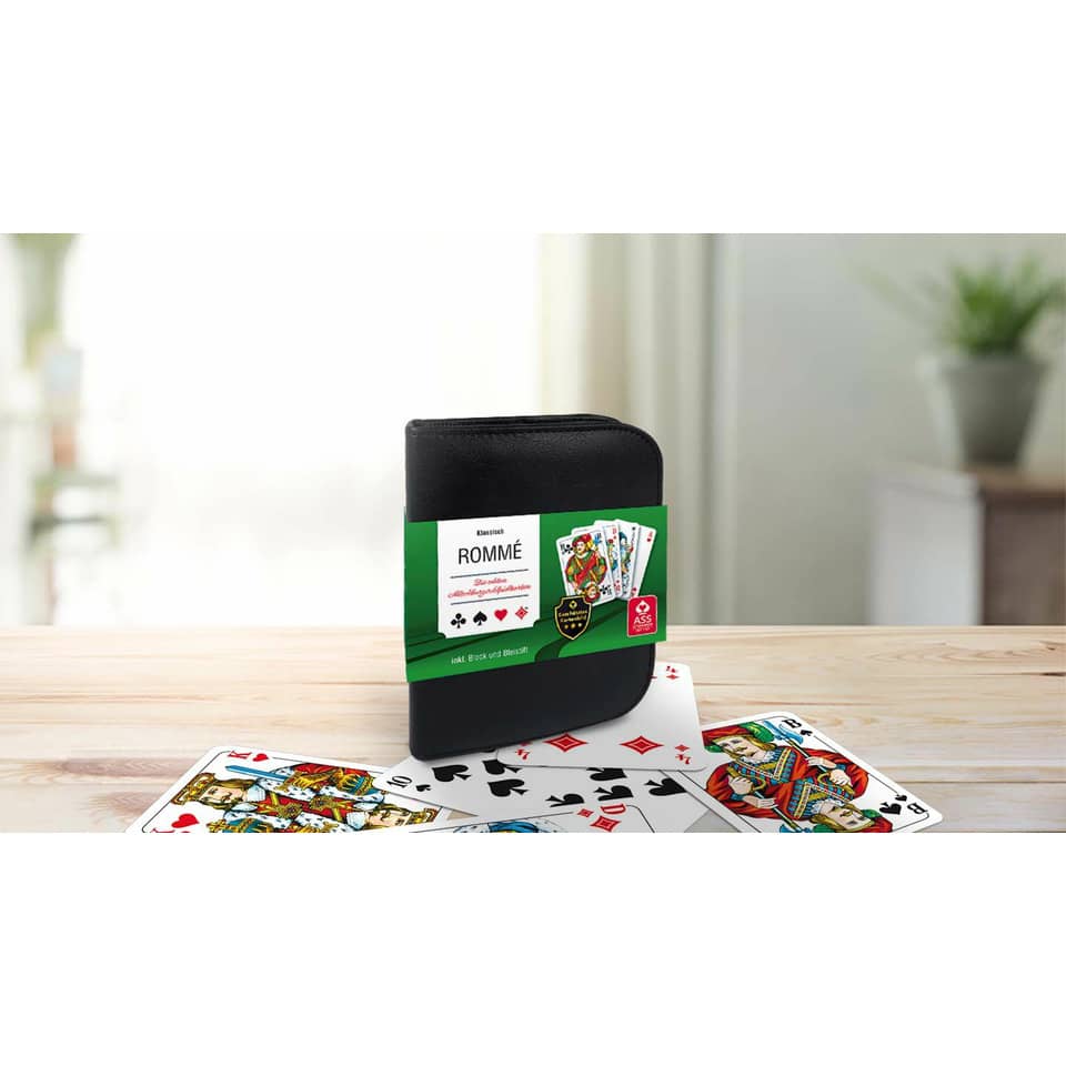 Spielkarten Rommé, französisches Bild, Lederetui ASS 10030318-0001 ASS 10030318-0001 22570064 Kunstleder-ET