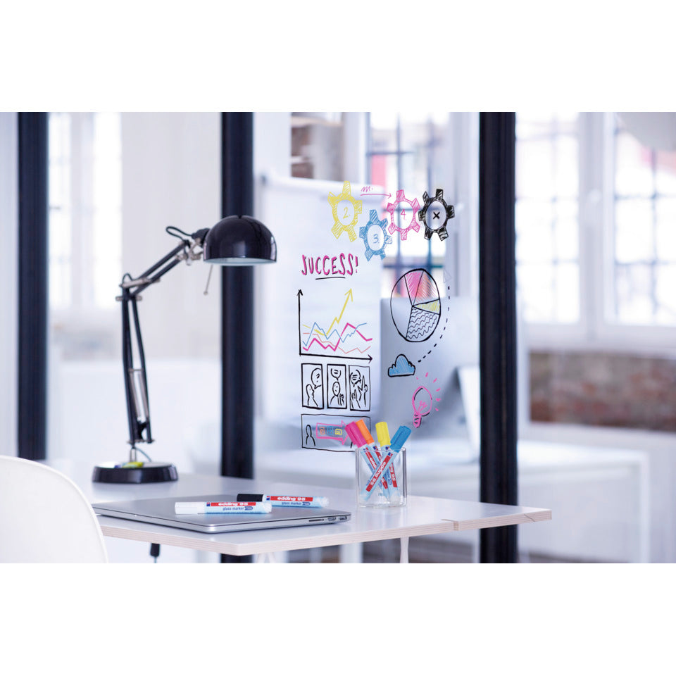 Glasboardmarker, 1,5-3mm, 6 Stück, sortiert EDDING 95-6 EDDING ed95-6