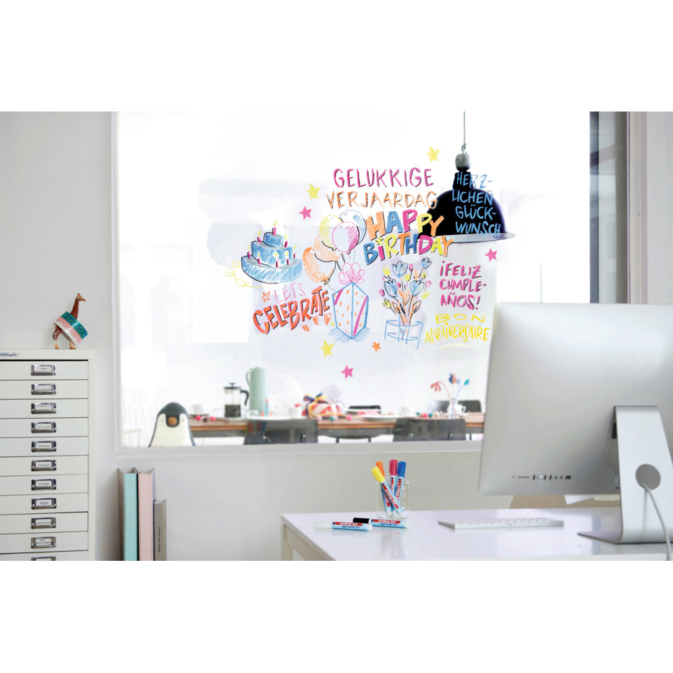 Glasboardmarker, 1,5-3mm, 6 Stück, sortiert EDDING 95-6 EDDING ed95-6