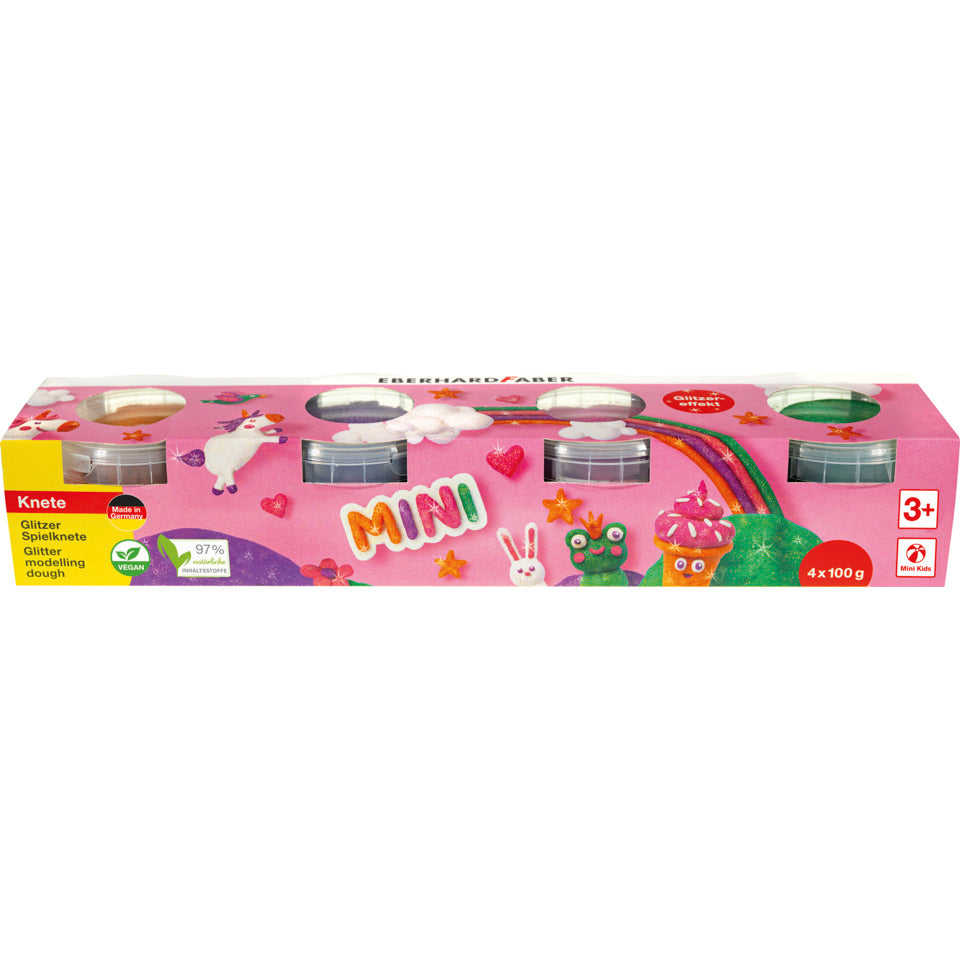 Spielknete Glitzer, 4 Stück, sortiert EBERHARD FABER 572511