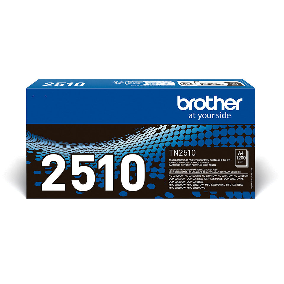 Lasertoner TN-2510, 1.200 Seiten, schwarz BROTHER TN2510