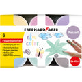 Fingerfarbe Pastell, 40ml, 6 Stück, sortiert EBERHARD FABER 578604