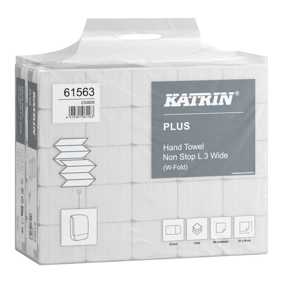 Falthandtuch, 3-lagig, 2250 Stück, hochweiß KATRIN 61563 KATRIN 61563 Interfold